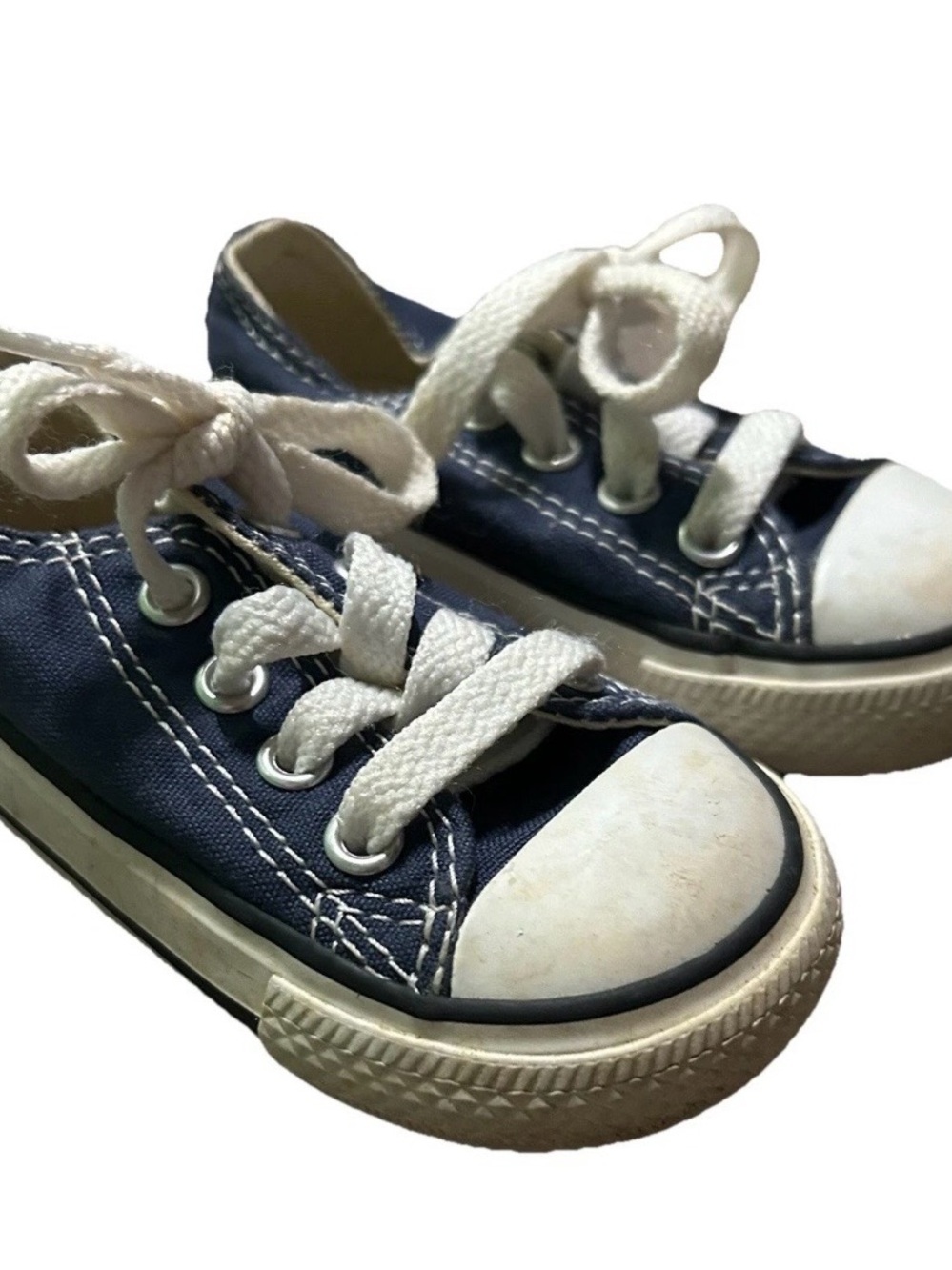 Toddler Converse Navy Blue Low Top Sneakers Size 4